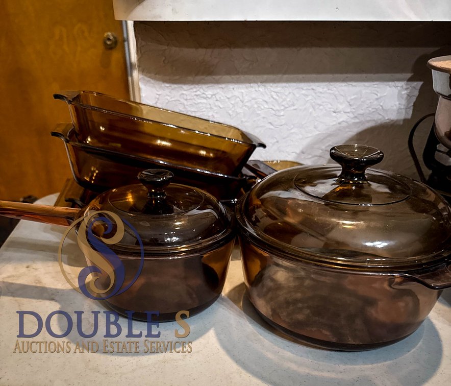 Corning Visions Amber Glass Cookware Set