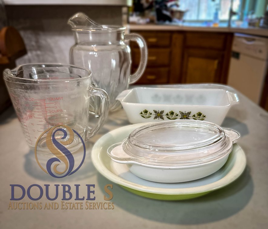 Vintage Glass Kitchenware Lot