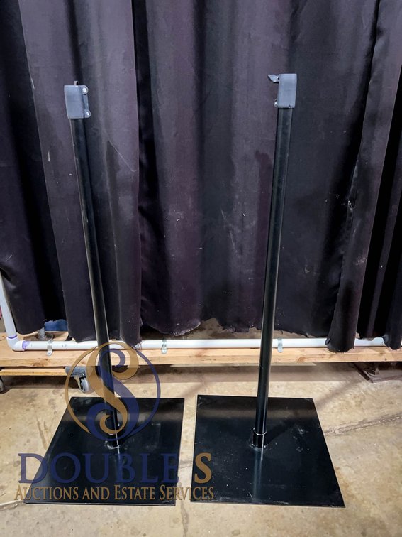 Black Metal Display Stands