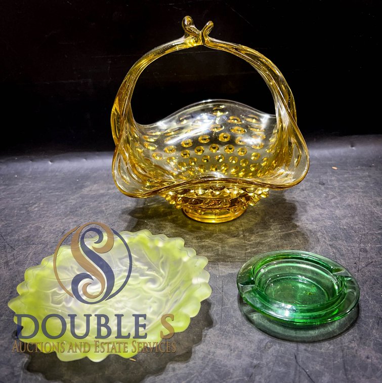 Trio of Decorative Art Glass Bowls