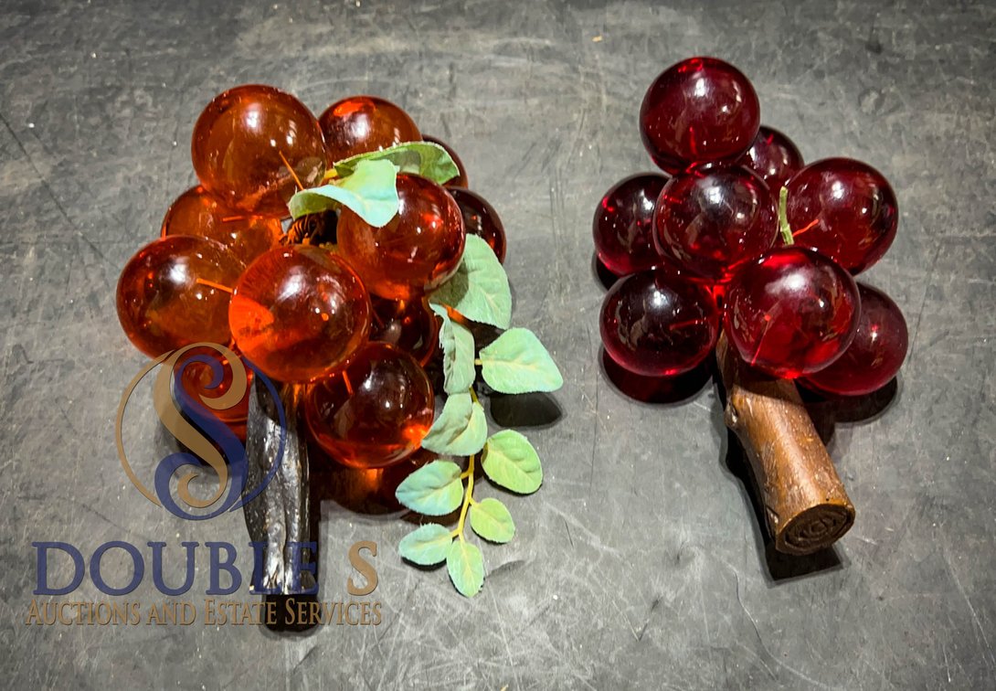 Lucite Grape Cluster Ornaments