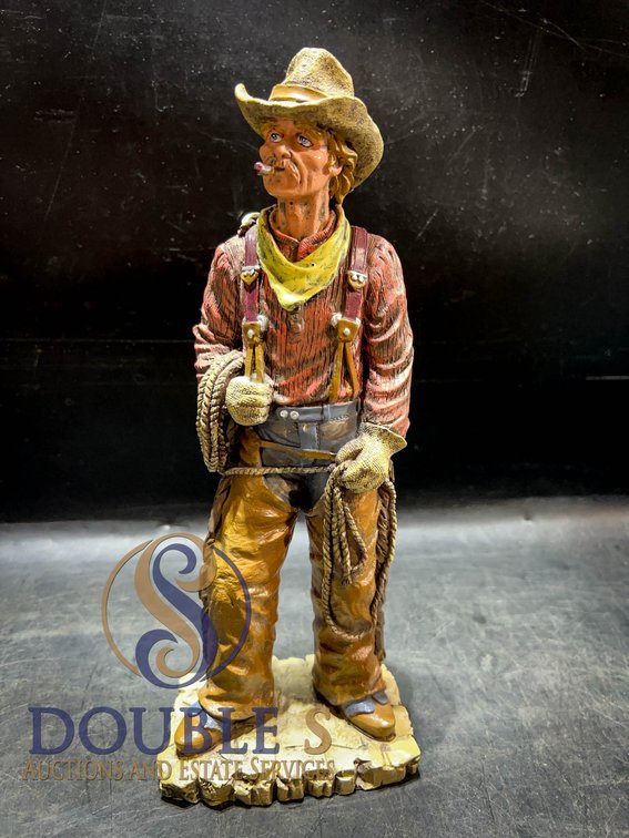 Western Cowboy Figurine and Decor Lot