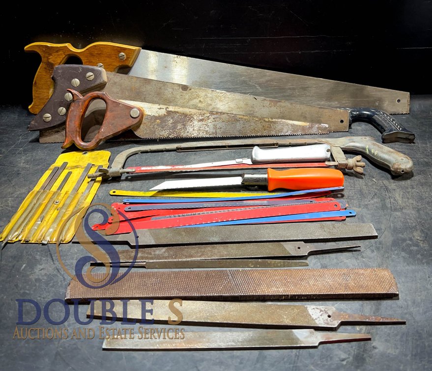 Hand Saw and File Lot, Craftsman