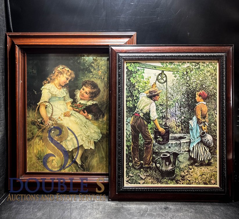 Framed Prints of Children in Grass and By a W