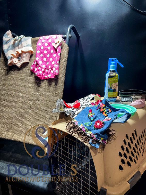 Dog Carrier, Bed, Clothes and Accessories