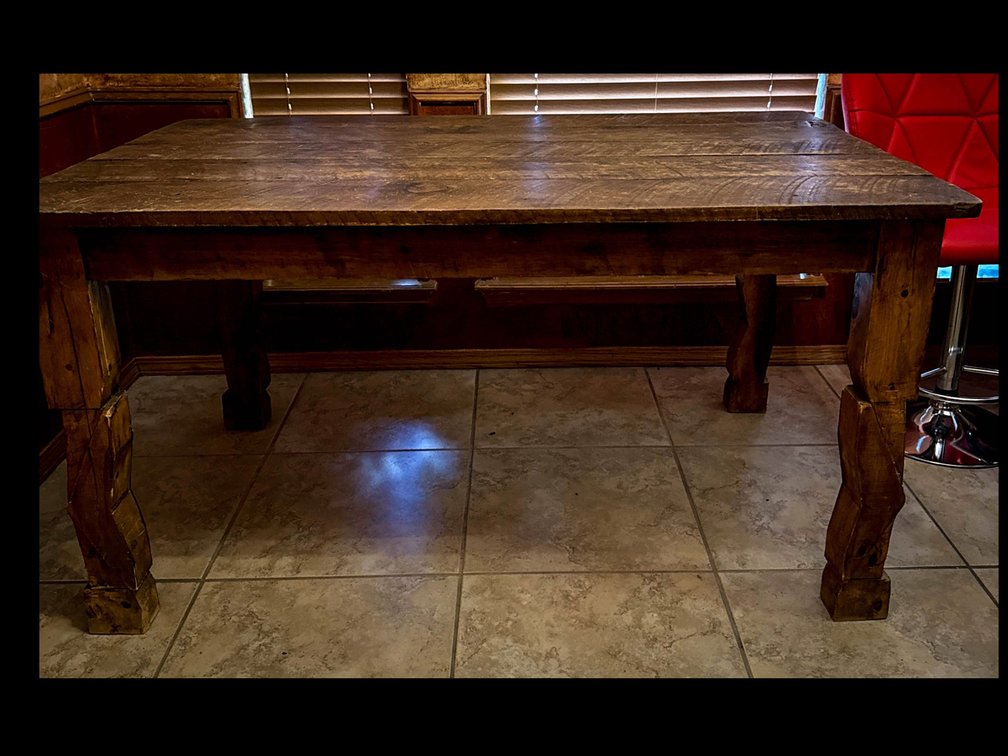 Rustic Wooden Table 60x38x31 Inches