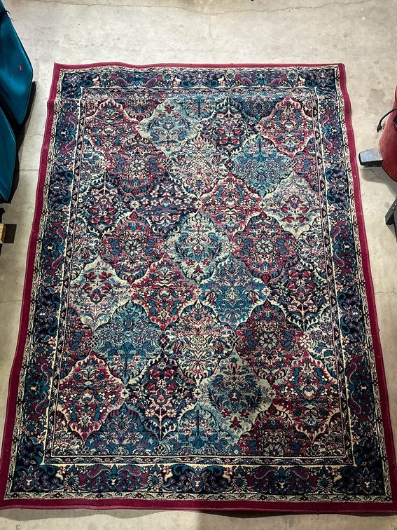 Persian-Style Area Rug, 92" x 64"