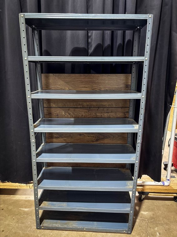 Metal Shelving Unit, 61x30x12 Inches