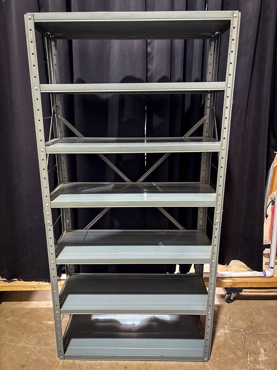 Metal Storage Shelving Unit, 60 x 30 x 12 in