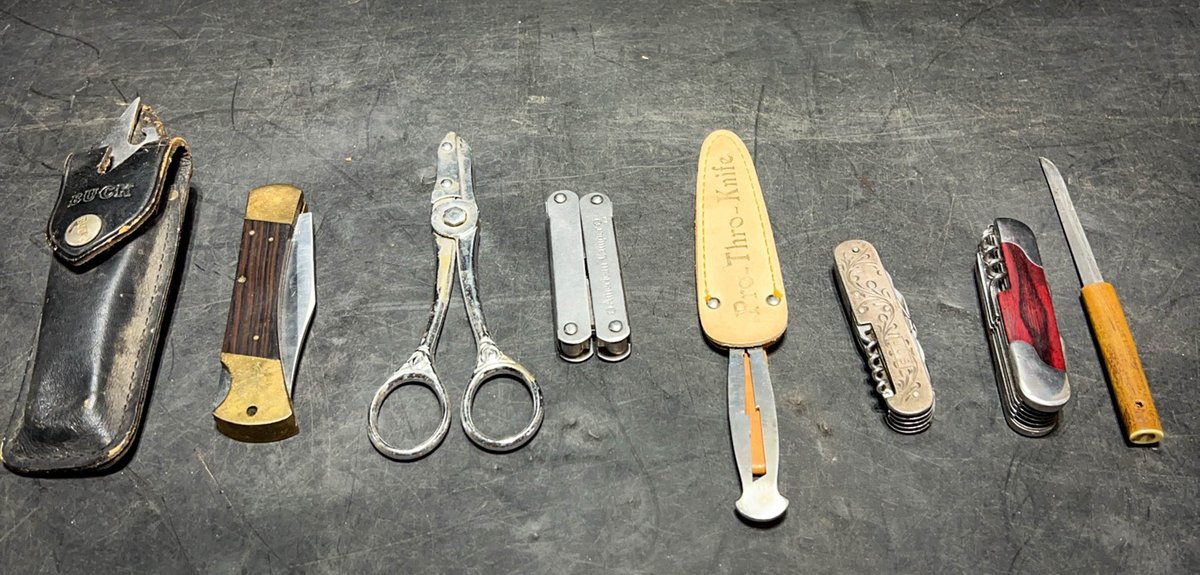 Eight Pocket and Utility Knives