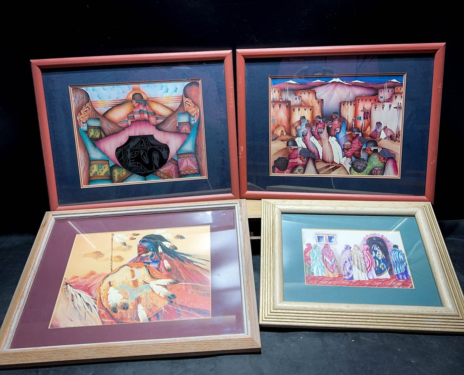Four Framed Southwestern Prints