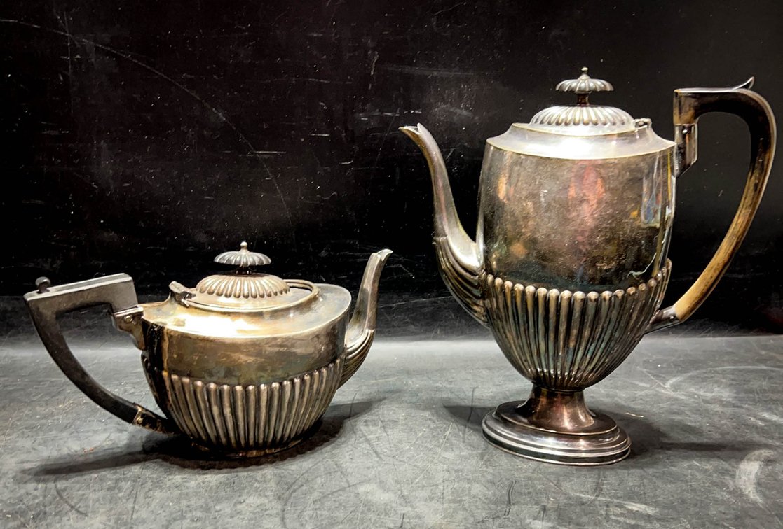 Silver Plated Coffee and Teapot Set