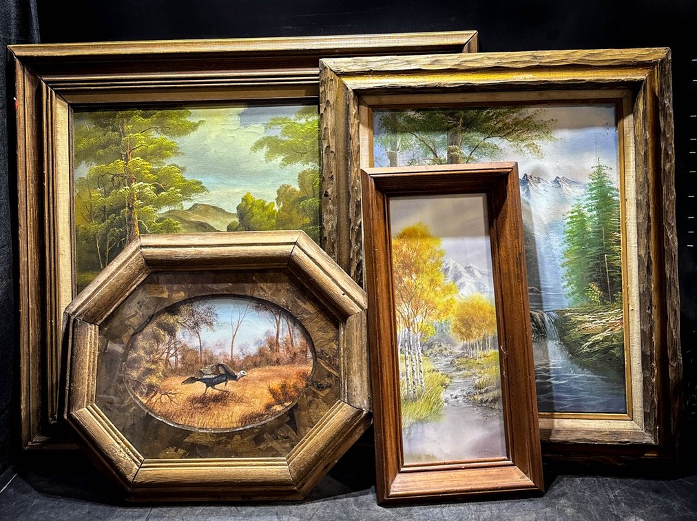 Four Framed Landscape and Wildlife,