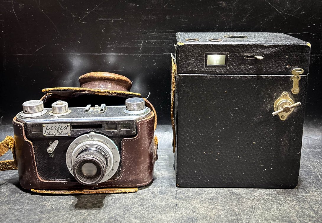 Kodak Brownie Box Camera and Petrif Thirty-3
