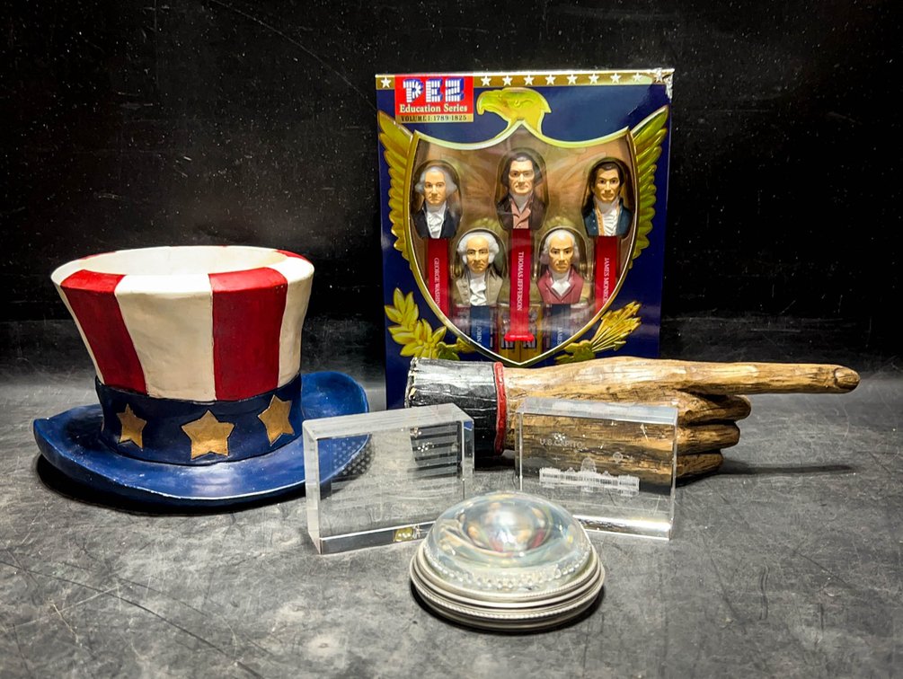 Patriotic Collectibles Lot With PEZ Set