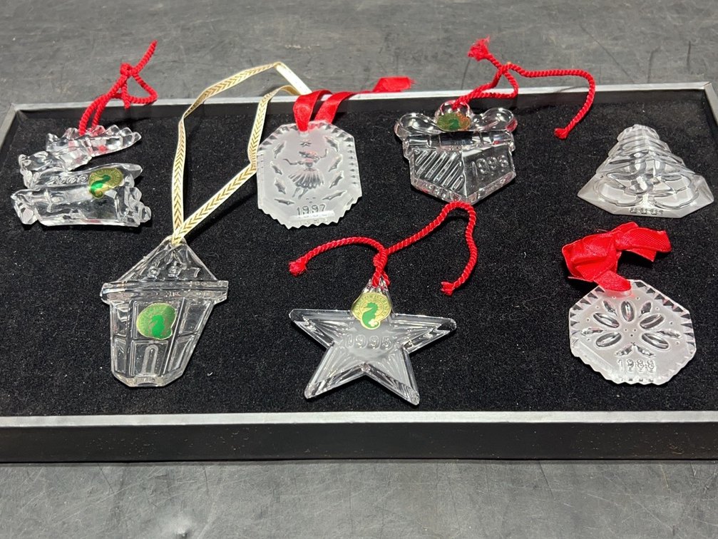 7 Waterford Crystal Ornaments