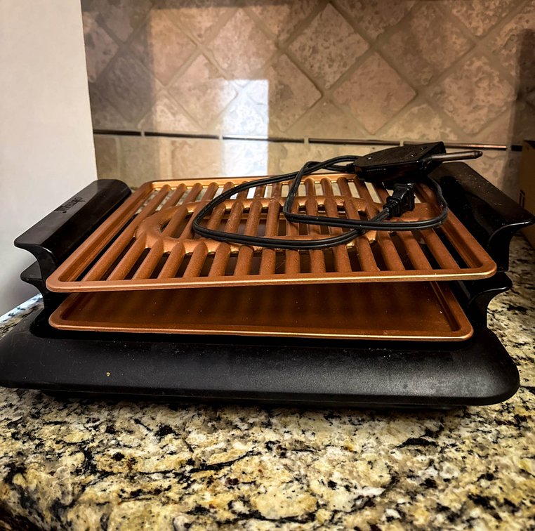 Copper Electric Grill and Griddle