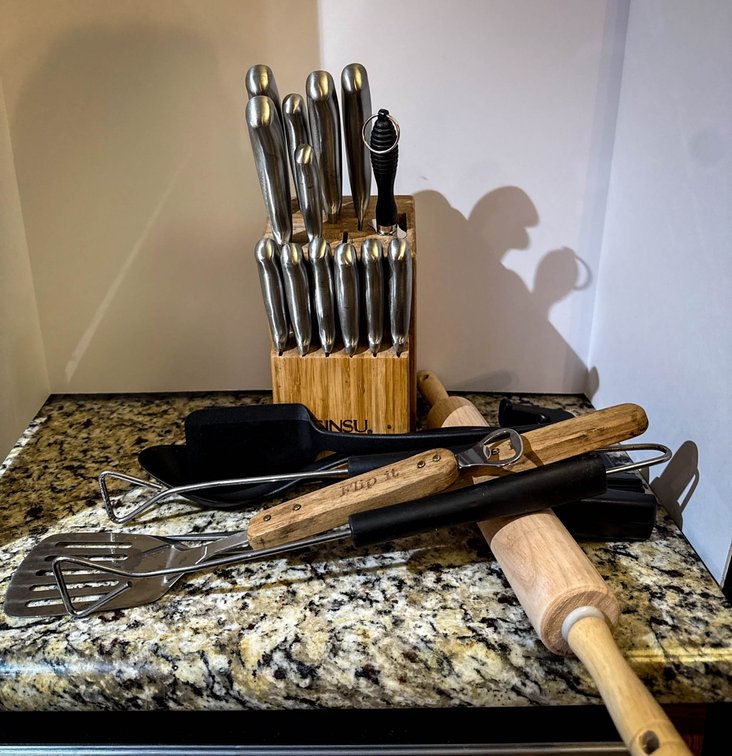 Kitchen Knife Set with Block and Tools