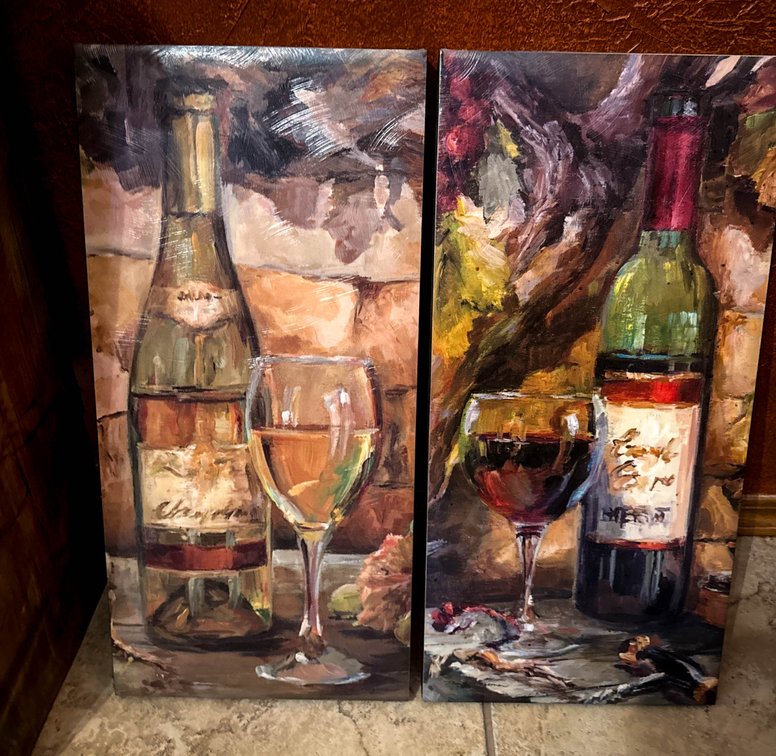 12 x 24 Wine Giclee Prints