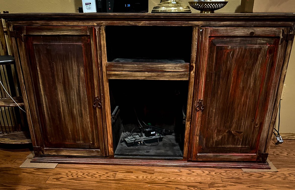 Wooden Cabinet With Double Doors 64.5 x19.5 x 36