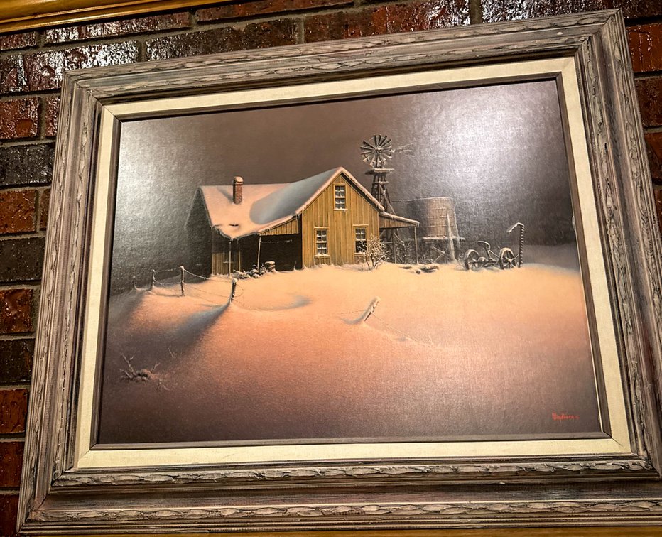 Dalhart Windberg Winter Farmhouse Print 26x31