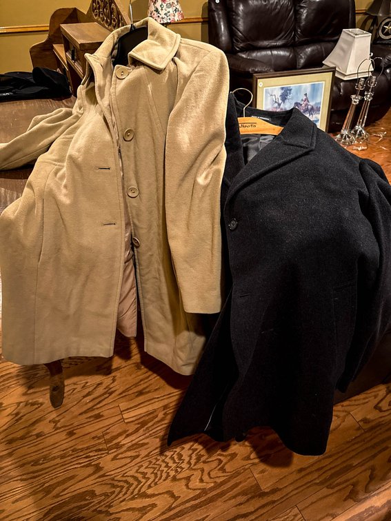 Larry Levine and Ralph Lauren Wool Coats Size 12