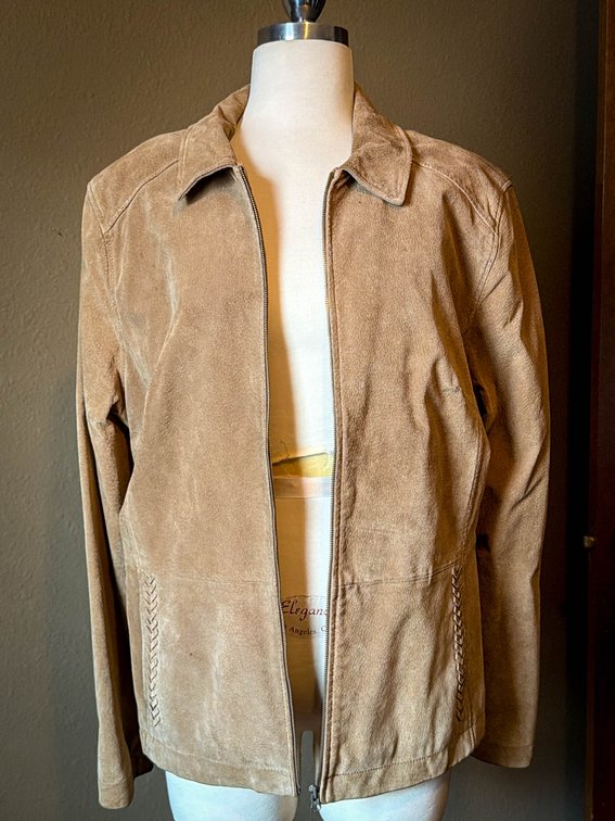 St. John's Bay XL Washable Suede Jacket