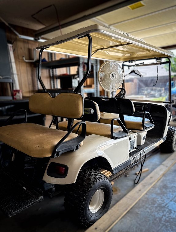 EZ-GO 4-Seat Electric Golf Cart with Charger