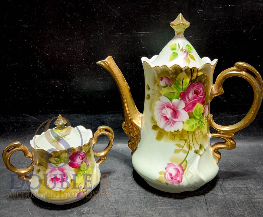 Lefton China Hand Painted Tea Set