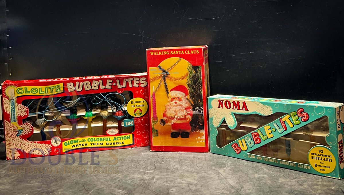 Vintage Bubble-Lites and Santa Claus Lot