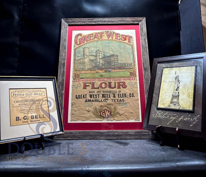 Framed Vintage-Inspired Poster Prints Group