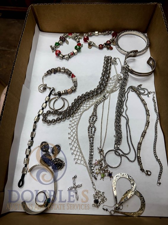 Silver Tone Jewelry Lot