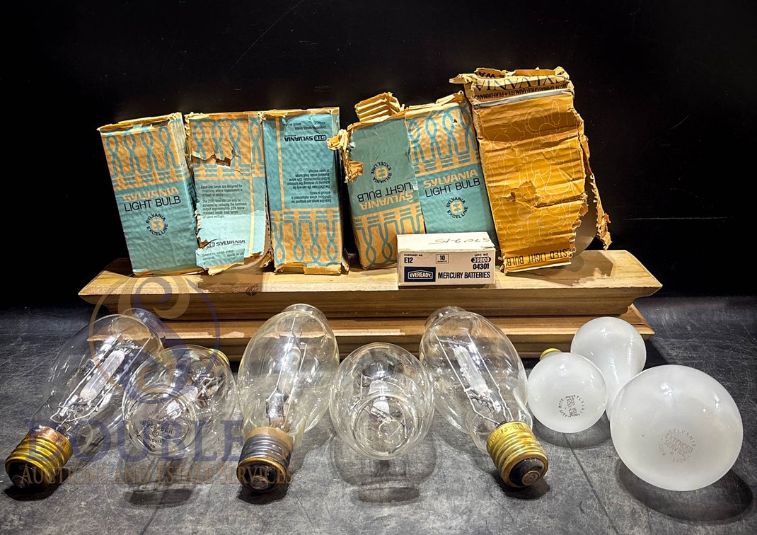 Sylvania Light Bulbs Plus Edison Bulbs, and Eveready Mercury E12