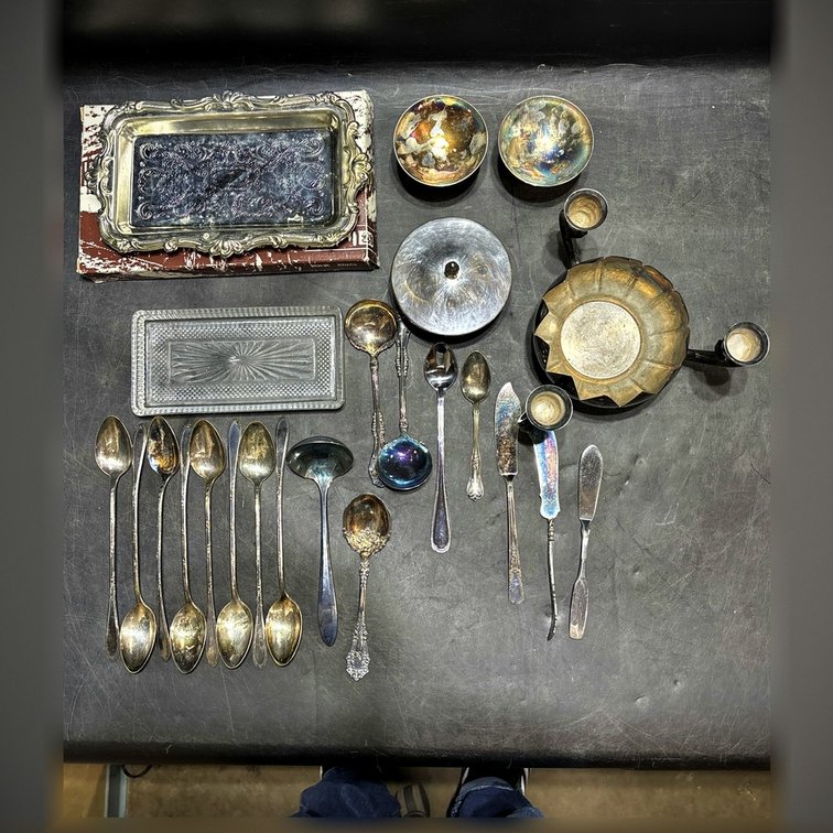 Silver-Plated and Glass Tableware Collection