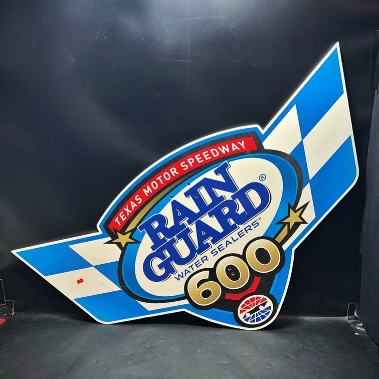 Texas Motor Speedway Rain Guard 600 Event Sign 46x24"