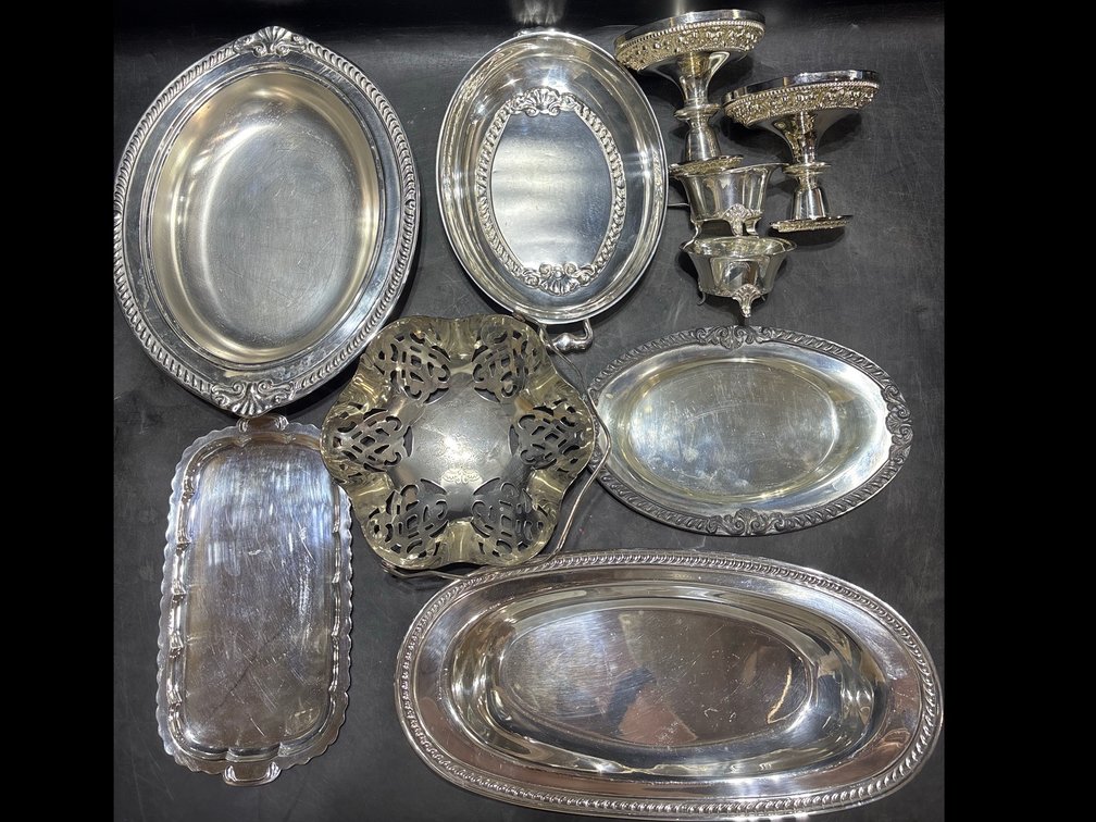 Swedish Silverplate Serving Dn