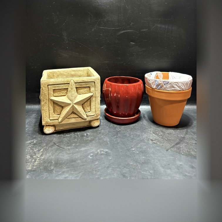 Decorative Planter Pots, Set of Four