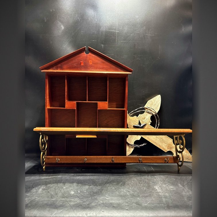 Wall Organizer Lot with 30" Shelf and Display Pieces
