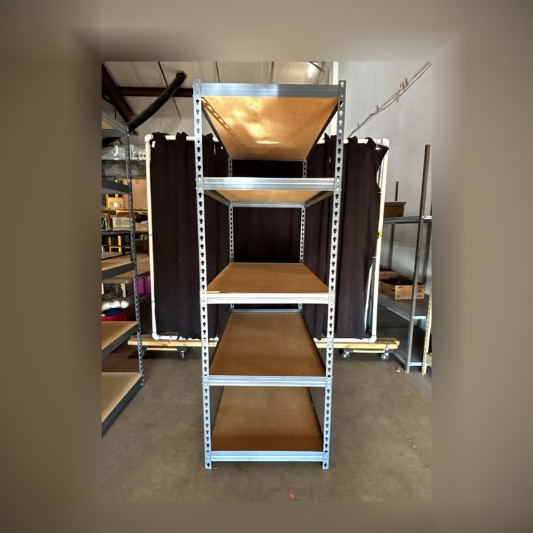 Five-Tier Metal Shelving Unit, 70.5"x48"x24"