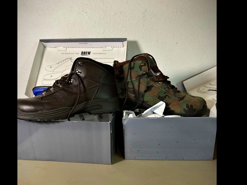 2 Pairs Drew Rockford Boots, Size 11W