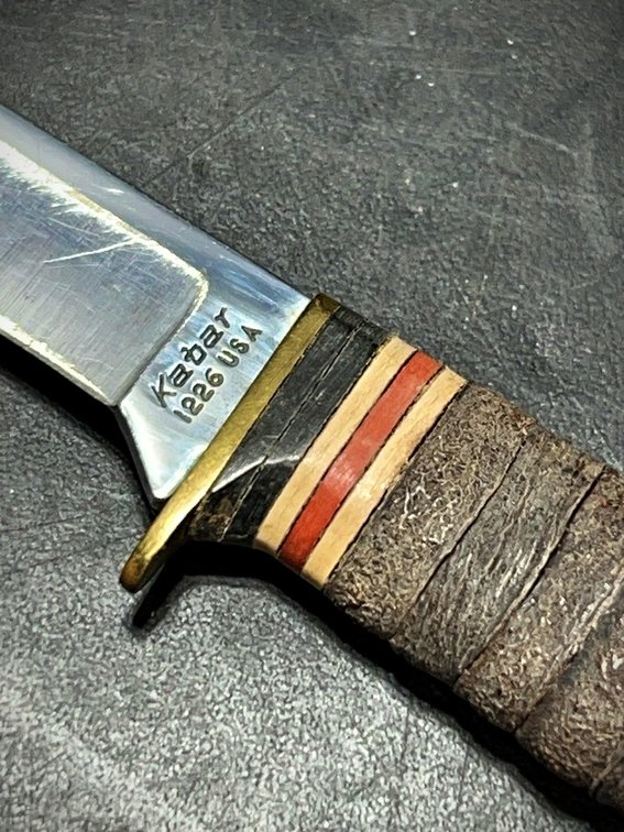 Fixed Blade Knife with Wood Handle and Guard