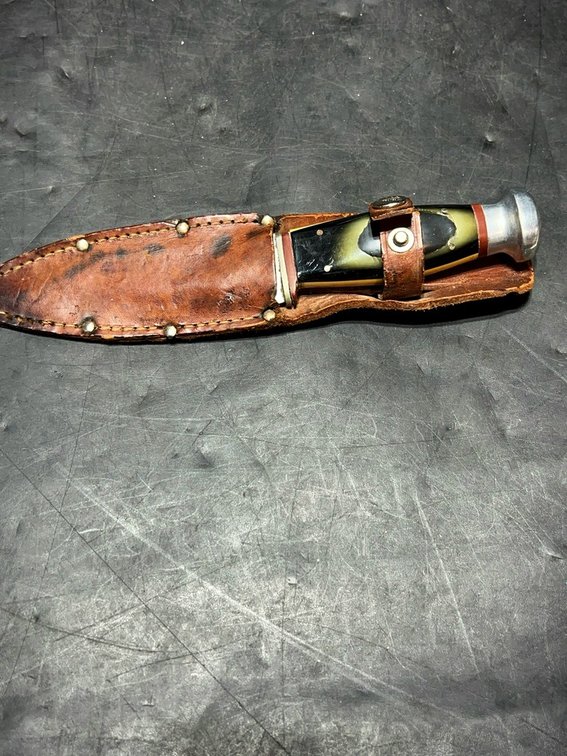 Case Fixed Blade Knife Black Handle 8 Inch
