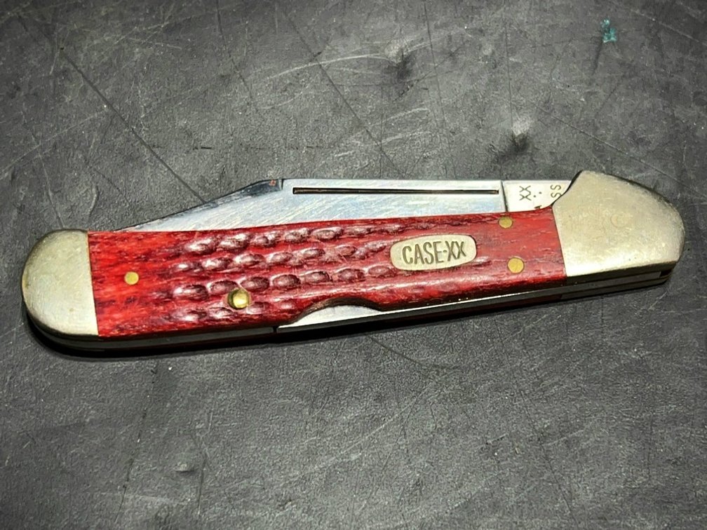 Case XX USA Red Bone Handle Pocket Knife