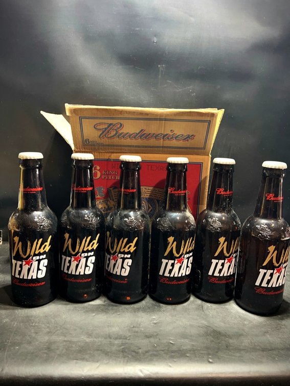 Budweiser Wild Texas Six 12oz Bottles with Box