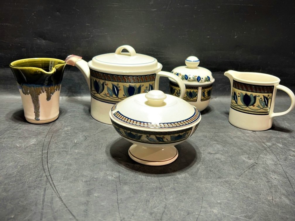 Mikasa Arabella Intaglio Tea Set and Studio Pitcher