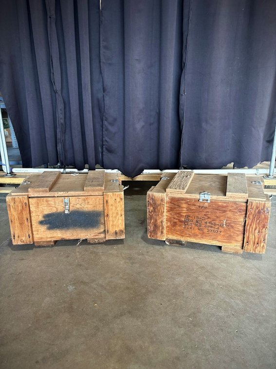 Military Style Wooden Storage Crates