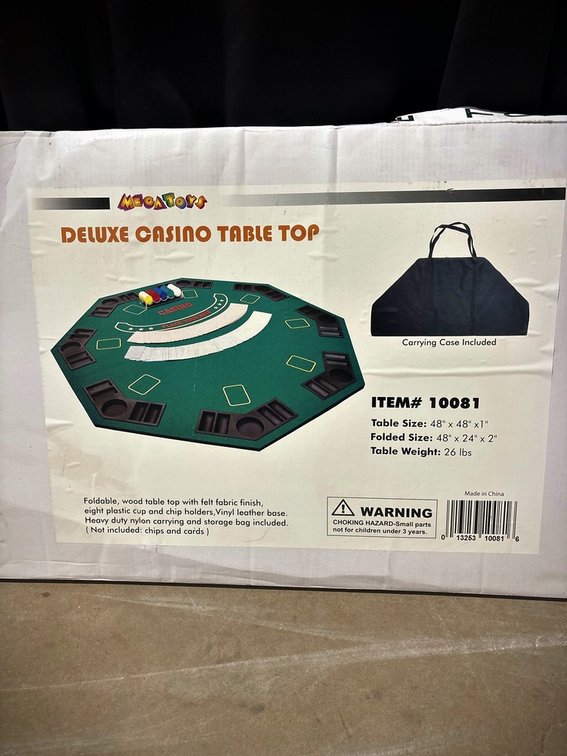 Muckatoys Deluxe Casino Table Top with Case