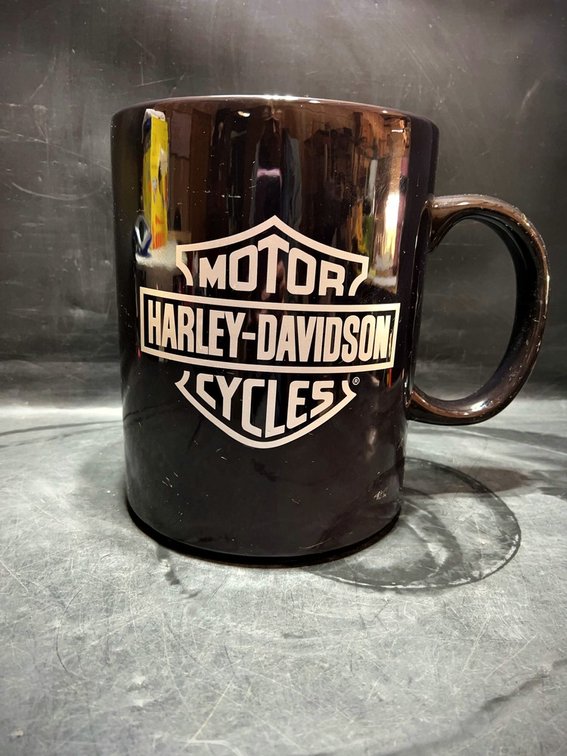 Harley-Davidson Large Black Mug 6.5 inch Tall