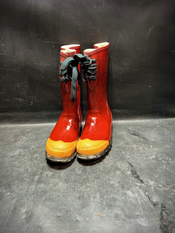Red ANSI Z41-1972 Safety Rain Boots