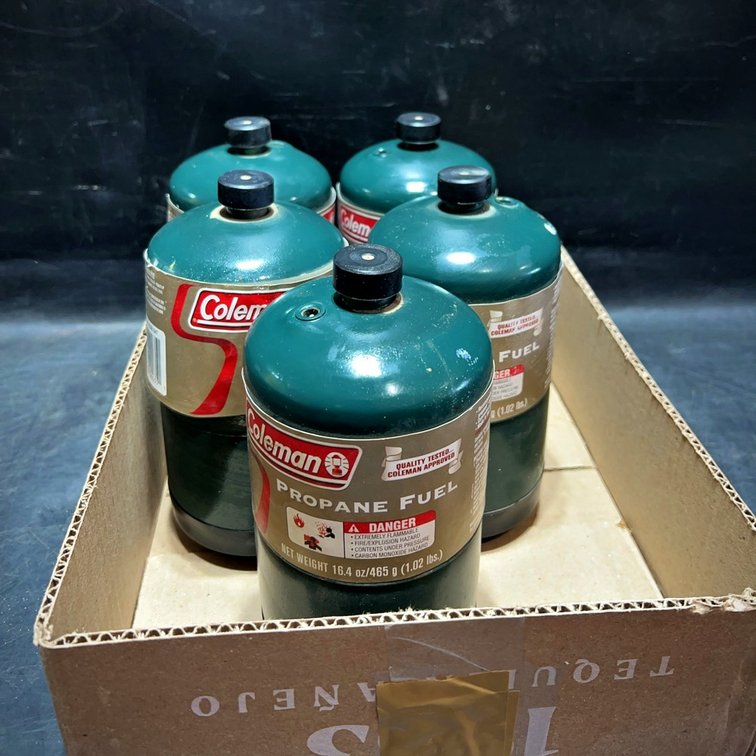 5 Coleman 16.4 oz Propane Fuel Canisters